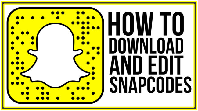 how to download and edit snapcodes